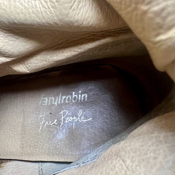 FREE PEOPLE X Faryl Robin RARE Caspian Black Over Knee Lace Up Boots Size 10 - Picture 13 of 14